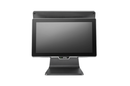 pos терминал-моноблок атол jazz 16 lite v3, n97, ssd 128gb, 8gb, без msr, доп.монит 15,6", без ос